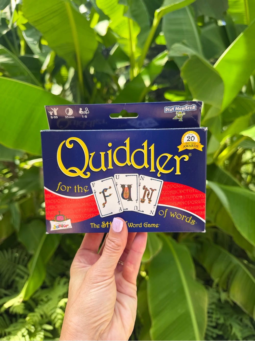 Quiddler Card Game by - Blue and Yellow